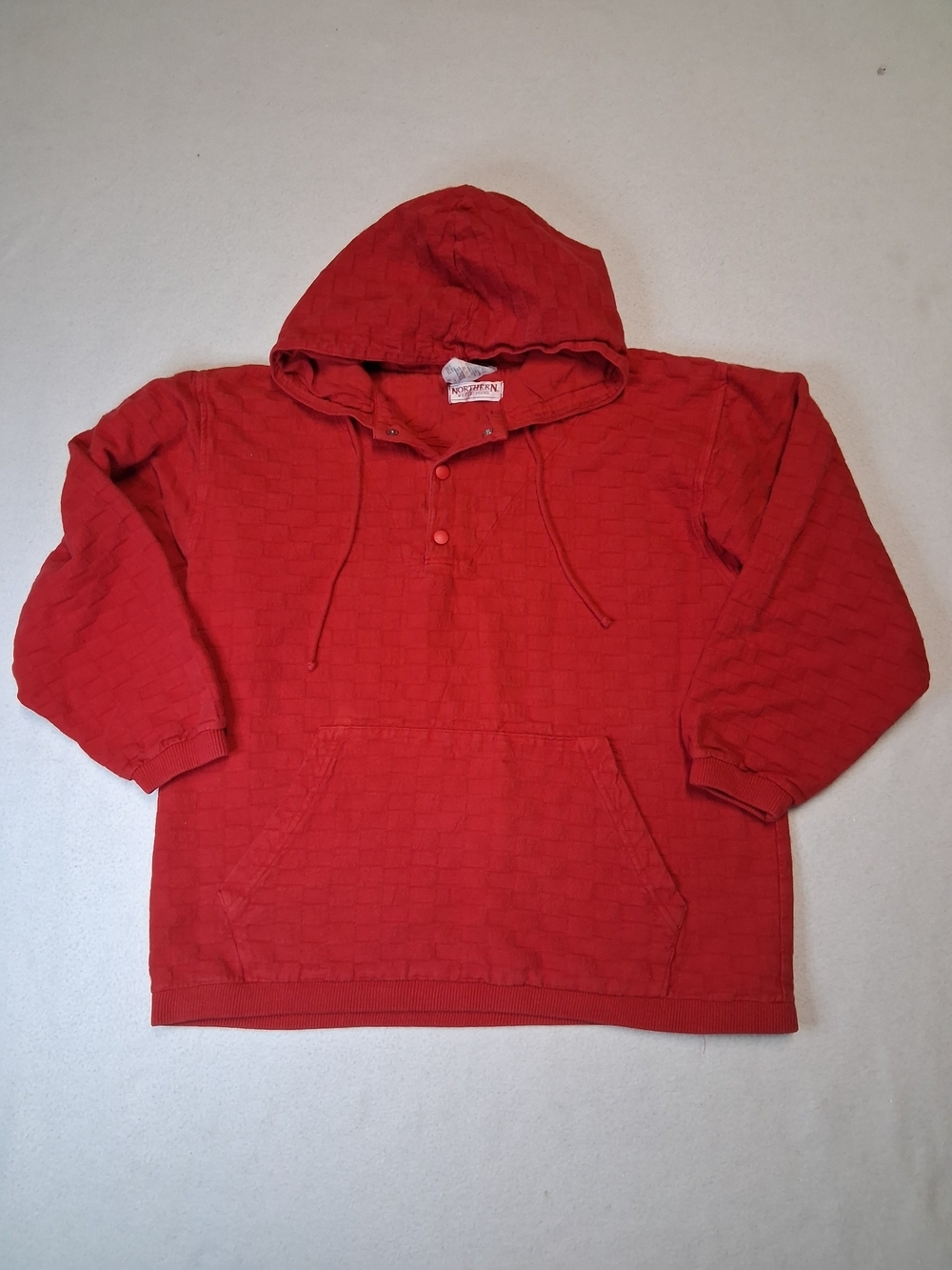 Northern Reflections Red Hooded  Pullover Sweater
